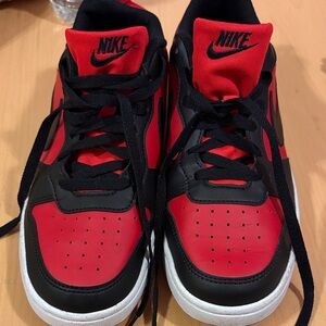 Nike Kids Black and Red Sneakers